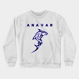 Anavar - Deep Blue Outline Crewneck Sweatshirt